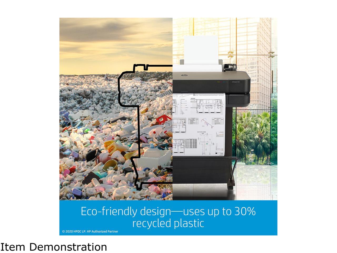HP DesignJet T630 Large Format Wireless Plotter Printer - 24", with Mobile Printing (5HB09A)