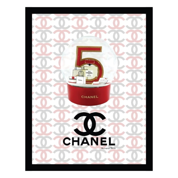 Shopping Fashion Designer Snow Globe - Framed Print