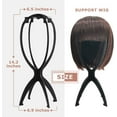 thumbnail image 5 of Soporte para peluca, soporte para cabeza de peluca para múltiples pelucas, negro, 1 paquete - Soporte para peluca Soporte para peluca portátil de altura ajustable Soporte para cabeza de pelu, 5 of 5
