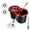 Black & Red, variant on Spin Mop And Bucket Set, Mop And Bucket with Wringer Set, 360°Spin Mop Kit with 2 Microfiber Mop Heads, Spinning Mop Bucket System for Floor Cleaning