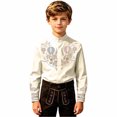 thumbnail image 3 of Kiijoy Toddler Boys Western Long Sleeve Cowboy Shirt Casual Button Down Shirt Top, Khaki, 3-4 Years, 3 of 3
