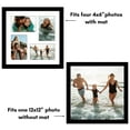 thumbnail image 5 of Americanflat 12x12 Collage Picture Frame - Fits Four 4x6 Photos or One 12x12 Picture - Black, 5 of 7