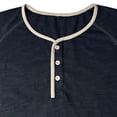 thumbnail image 6 of YYDGH Mens Henley Shirts Raglan Short Sleeve Casual Summer Basic T Shirts Button Vintage Lightweight Tee Tops, 6 of 7