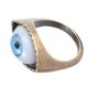 thumbnail image 2 of EeaseMX Anillo de aleación Anillo de dedo con diseño de ojo exagerado Anillo vintage Estilo punk Joyería de dedo Azul, 2 of 7