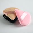 thumbnail image 5 of Daofaith 4Pcs Blender Puff Pure Cotton Face Soft Triangle Wedge Makeup Pad for Undereye Makeup Loose Powder Mineral Powder Body Powder, Black, Cotton Velour Sponge Makeup Tool,Pink, 5 of 5