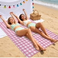 thumbnail image 1 of weibbin Microfiber Beach Blanket Double Sided Large Rectangular Thick Beach Mat Quick Dry Sand Free for Travel Pool Swimming 200x140cm, 1 of 6