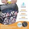 thumbnail image 2 of Travel Cooler Bag - Pioneer Flower Floral Print Pattern Camping Beer Cooler Backpack with Bottle Opener- Waterproof Insulated Picnic Backpacks - Cooler Bag for Beach, 2 of 6