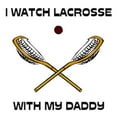 thumbnail image 2 of CafePress - Watch Lacrosse With Daddy Infant Bodysuit - Baby Light Bodysuit, Size Newborn - 24 Months, 2 of 4
