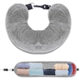 thumbnail image 2 of Stuffable Travel Pillow for Adults | U-Shape Neck Support with Storage Pouch | Fill with Clothes to Save Space | Portable for Flights & Road Trips | 18x90cm, 2 of 6