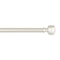 thumbnail image 3 of Exclusive Home Regal 1" Window Curtain Rod and Finial Set, Adjustable 66"-120", Matte Nickel, 3 of 8