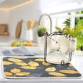 thumbnail image 5 of Dish Drying Mat Kitchen Counter Autumn Leaves Dishes Drainer Pad Absorbent Microfiber Reversible 16"x18", 5 of 7