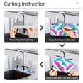 thumbnail image 5 of Yayeee Faucet Mat for Kitchen Sink 14.7" Diatomite Long Splash Guard Pad, Abstract Drawing, 5 of 7
