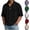 Black, variant on HAJWOH Mens Polo Shirts Short Sleeve Slim Fit Golf Shirt with Pocket Casual Collared Shirt Textured Knit Tops Workout Shirts
