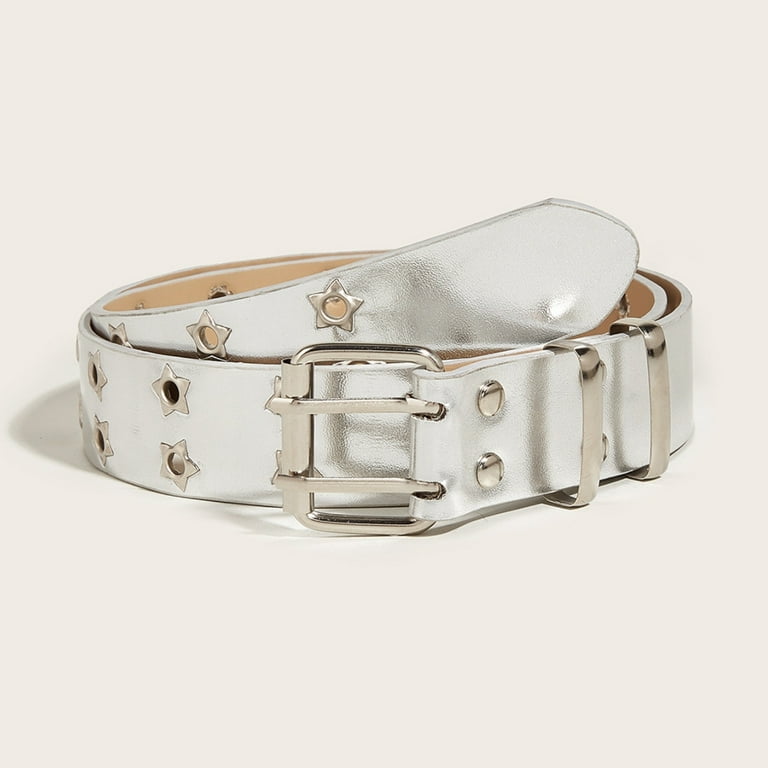 【ANDREA&Co】 DEFORMATION BUCKLE BELT Y2K Waist Belt for Women Decorative Belt for Pants Dress Pin