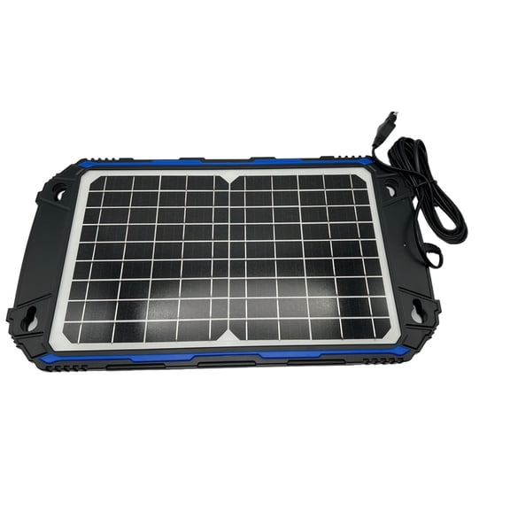 NEW SUNER POWER Waterproof 12W 12V Solar Battery Charger & BC-12W Pro Navy Blue