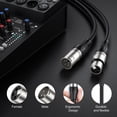 thumbnail image 2 of EBXYA Cable XLR de 50 pies, 2 paquetes, cable de micrófono equilibrado premium con cable de altavoz de micrófono XLR macho a hembra de 3 pines, negro, 2 of 5
