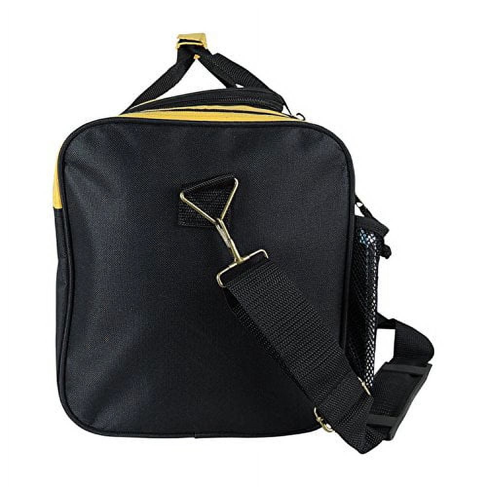 DALIX 20 in Sports Duffle Bag with Water Bottle Mesh Pockets, Gold