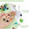 thumbnail image 4 of Alloy Clip on Charms Enamel Dangle Charm Stitch Marker Charms with Golden Lobster Clasps for Knitting DIY Necklace Jewelry Crafts Glass, 4 of 8