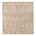 thumbnail image 2 of Unique Loom Moroccan Trellis Shag Collection Area Rug - Meknes (7' 10" Square Light Brown/Ivory), 2 of 6
