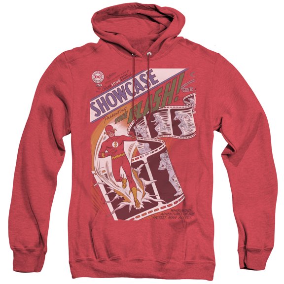 JLA Justice League Showcase #4 Cover Adult Heather Hoodie Sweatshirt Red