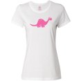 thumbnail image 3 of Inktastic Pink Dinosaur Women's T-Shirt, 3 of 5