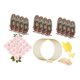 thumbnail image 5 of 12 piezas de centros de mesa florales de metal multifuncionales, 12 soportes de madera para redondas de boda DIY, estructura de alambre, 5 of 9