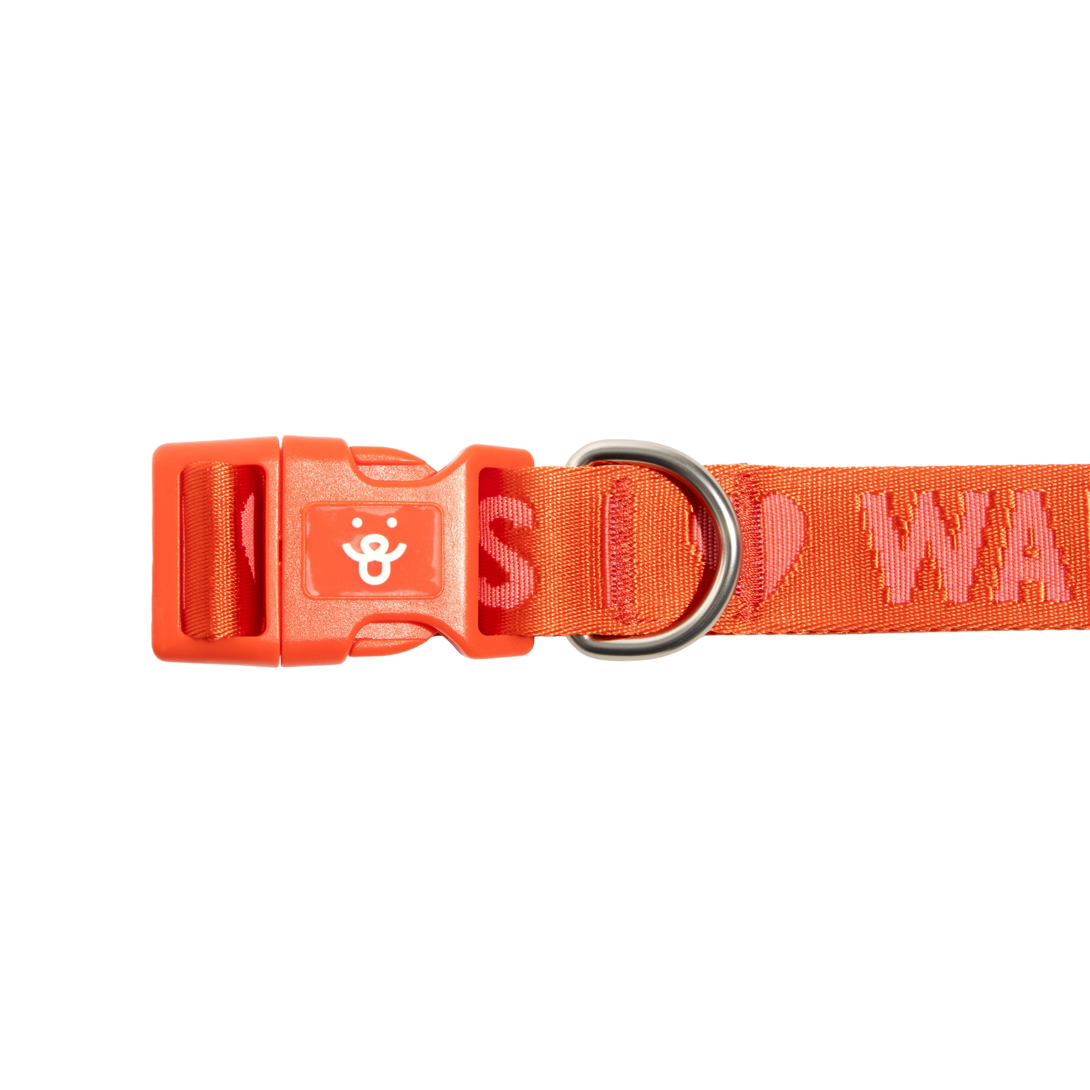 Oodles I Heart Walks Polyester Fashion Dog Collar, Red, Small