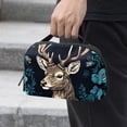 thumbnail image 2 of Deer Electronic Organizer Travel Case, Oxford Fabric Waterproof PC Case Cable Organizer Cord and Cable Organizer Electronic Travel Case Organizer, 5.9x9.44x3.14 in, 2 of 6