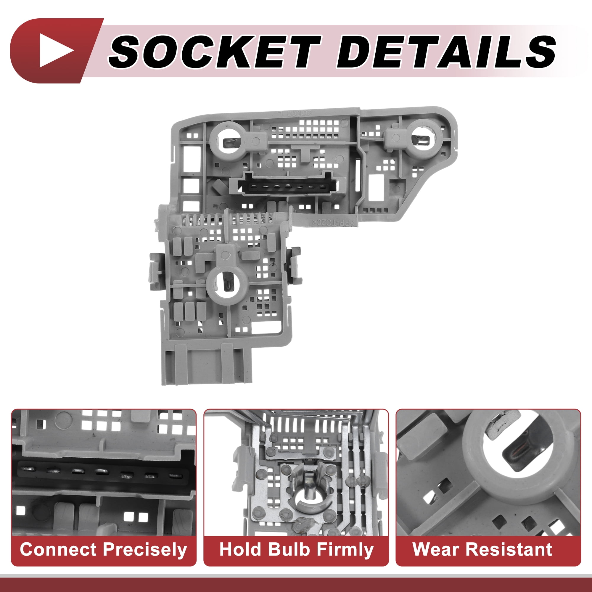 Unique Bargains Light Socket for Mercedes C-Class W204 2012-2014 Left Side