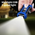 thumbnail image 4 of Latrodar Mech Style Cool Light Effect Gyroscope Lighter LED Battery Display USB Charging Three Lighting Cool Windproof Lighter Budget-Friendly Blue 4x2.8 Inch Ho, 4 of 4