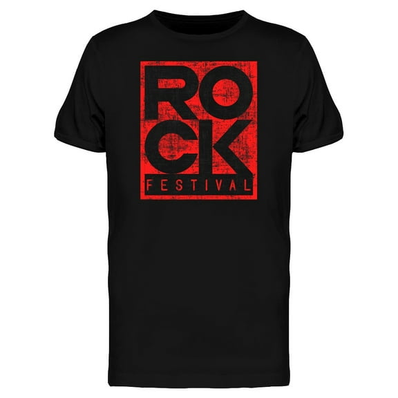 Rock Festival Logo T-Shirt Men -Image by Shutterstock, Male 3X-Large