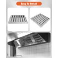 thumbnail image 5 of Hood Filters 19.5W x 19.5H Inch 430 Stainless Steel Pack of 6, 7 Grooves Commercial Hood Filters, Commercial Kitchen Range Hood Filter for Grease Rated Commercial Kitchen Exhaust Hoods, 5 of 7