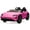 Pink-12V, variant on Kidzone 2-Seater 12V Ride On Car, Licensed Porsche Taycan Turbo S Electric Vehicle Toy for Kids & Toddler, Battery Powered Sports Car w/ Remote Control, LED Lights, FM & Bluetooth - Grey