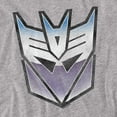 thumbnail image 2 of Transformers Vintage Decepticon Logo Women's T Shirt, Athletic Heather, Large, 2 of 6