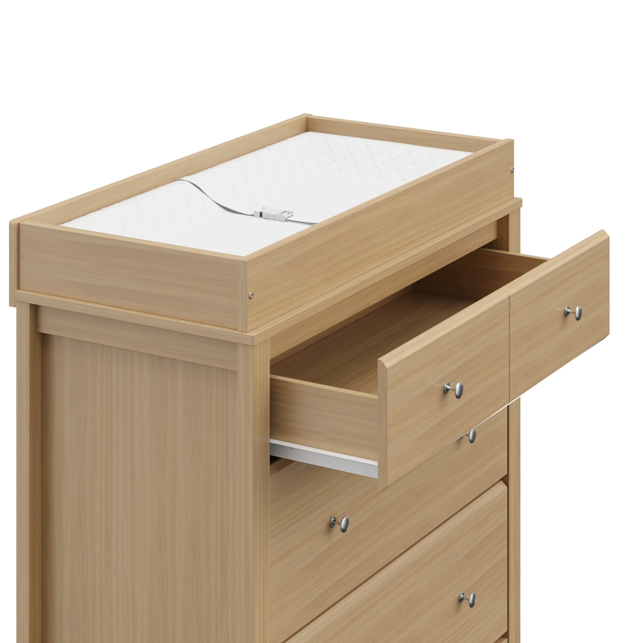 Storkcraft Horizon 3 Drawer Chest with Infant Changing Topper, Driftwood
