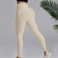 thumbnail image 2 of Jxximdong Leggings for Women Women's High Waist Belly Long Yoga Solid Color Breathable Running Fitness Pants White S Yoga Pants, 2 of 8