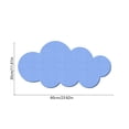 thumbnail image 3 of Cloud Shaped Bulletin Board Adhesive Pin Board Wall Mount Display Board, Cute Cloud-Shaped Thick Board for Photos Notes and Reminders, No-Drill Wall Decor for Kid Room Study and Office Display, 3 of 6