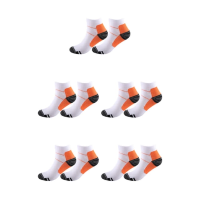 maskred 2piece Greater Flexibility Compression Socks For Sports Comfortable To Wear Ankles Socks orange S/M 5Set
