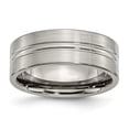 thumbnail image 1 of Titanium 8mm Ring Man Wedding  For Dad Mens  For Him, 1 of 10