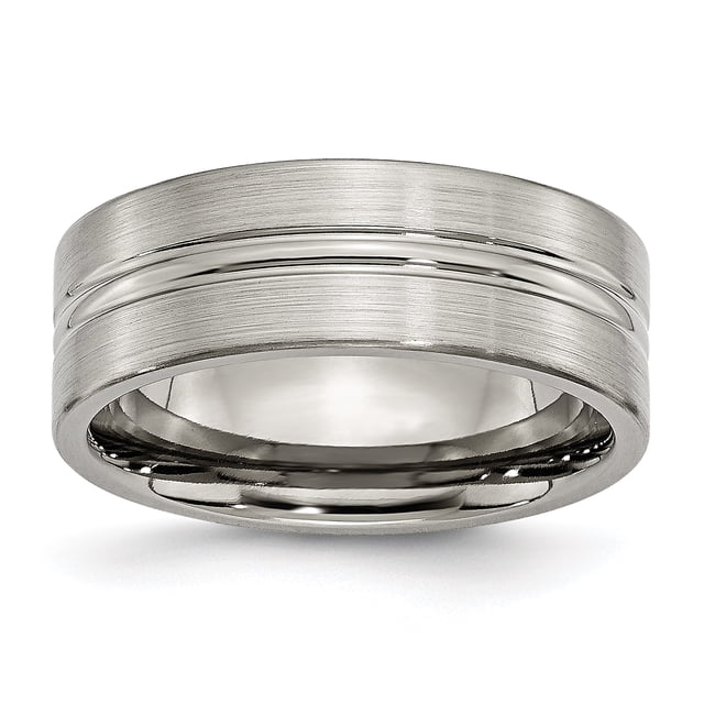 Titanium 8mm Ring Man Wedding For Dad Mens For Him