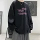 thumbnail image 5 of Camiseta de manga larga con estampado de letras de nube de otoño para hombre, nueva camiseta informal holgada de cuello redondo de gran tamaño, camisetas de calle Y2K para hombre 2023, 5 of 5