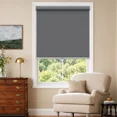 thumbnail image 3 of MYshade Cordless Blackout Roller Shades for Windows Gray-24"W*72"H Room Darkening Blinds Pull Down Shades Window Blinds for Home, 3 of 11