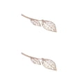 thumbnail image 4 of Minnieouse Joyería de mujer exquisita elegante hueco accesorio de moda vestido colgante hoja collares para decoración de ropa dorada Dorado 2Conjunto, 4 of 6