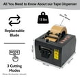 thumbnail image 5 of PSBM Multi-Mode 1 Pcs Tape Dispenser with Digital Length Display, Compact Tabletop Design, Fits Wide Industrial & Packaging Tapes, 5 of 7