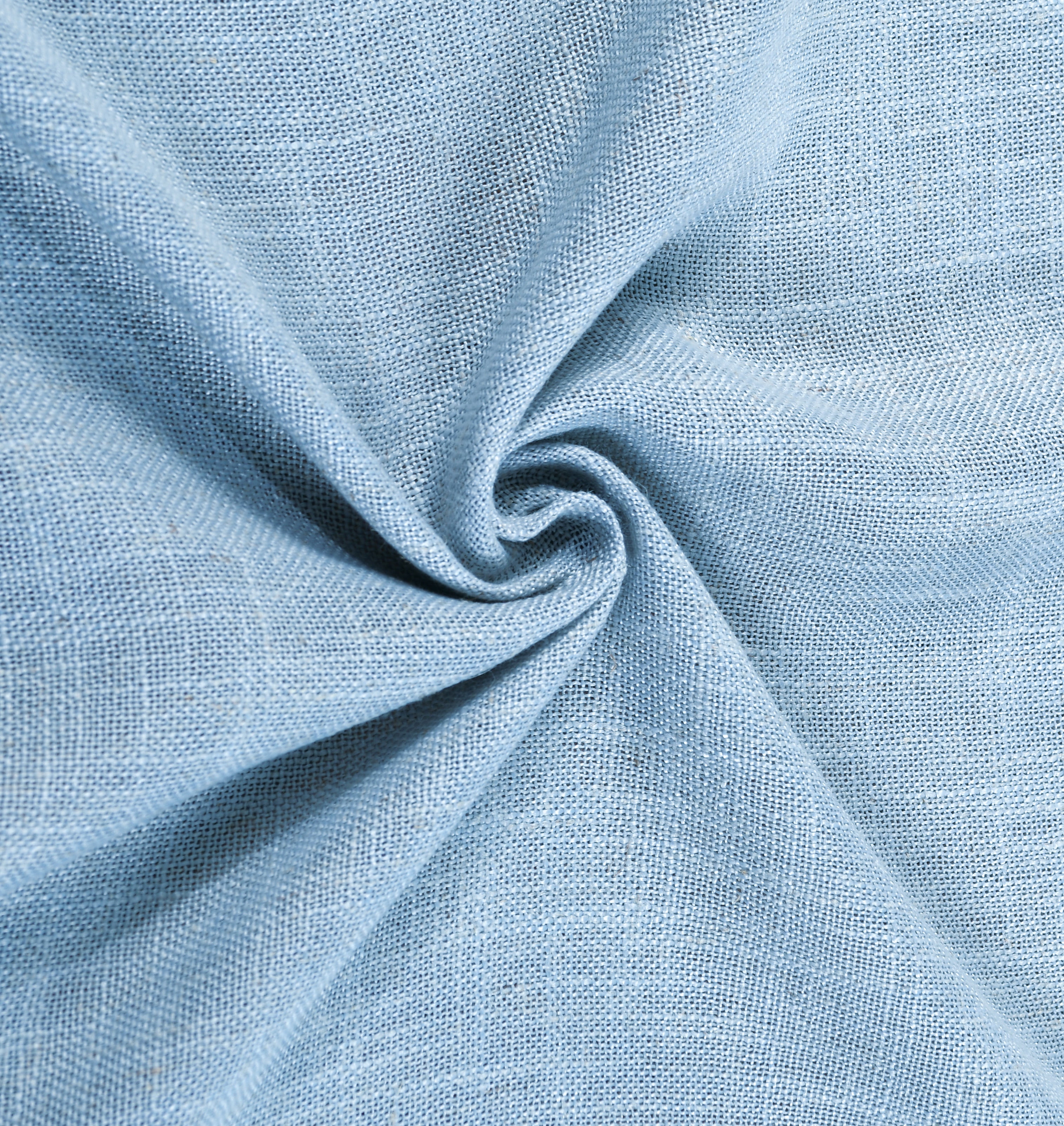 Better Homes & Gardens Linen Blend Rod Pocket Curtain Panel, Single Panel, Blue Water, 50 in W x 84 in L