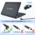thumbnail image 4 of Cargador portátil de 90 W de repuesto para Sony Vaio PCG Series, 4 of 6