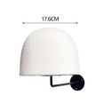 thumbnail image 4 of Soporte para exhibición de sombreros, moderno, con gancho negro, organizador de gorras multiusos. Blanco, 4 of 4