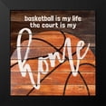 thumbnail image 2 of Rae, Marla 15x15 Black Modern Framed Museum Art Print Titled - Basketball Home, 2 of 5