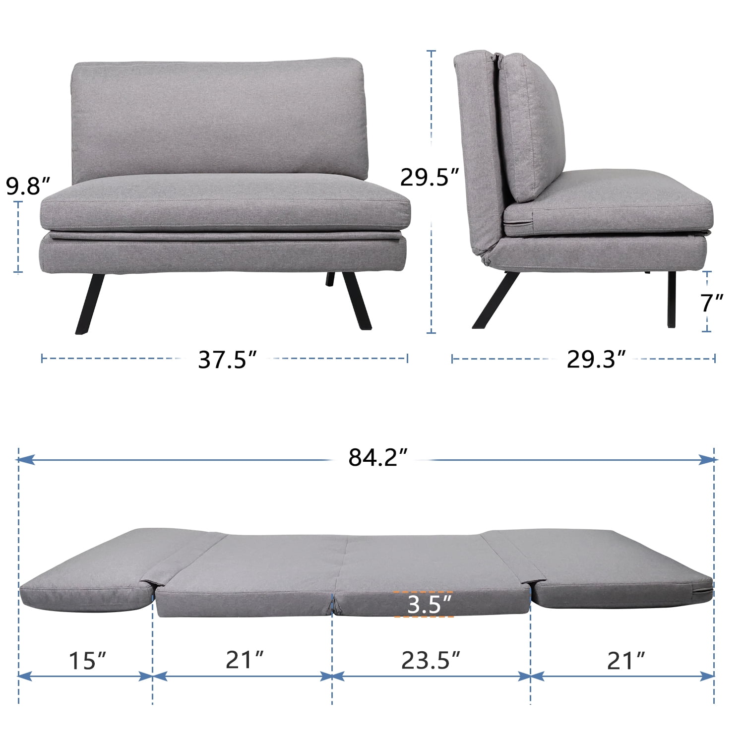 single futon chair bed