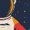 Navy, variant on Officially Licensed Nasa Astronaut Cosmic Surfing Men's T-shirt